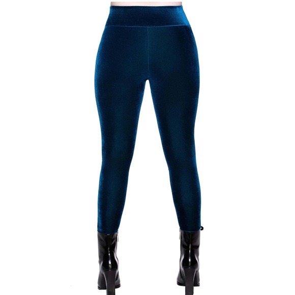 NEW KILLSTAR HEMATITE LEGGINGS [SAPPHIRE] XS - Picture 2 of 8